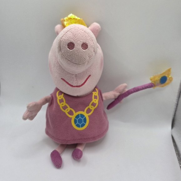 Princess Peppa Pig Ty Beanie Baby 8" Beanbag Plush 2017 - Picture 1 of 4
